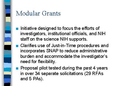 Modular Grants
